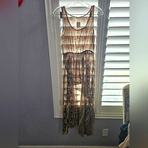 Better be Elegant Brown Sleeveless high low Dress size small